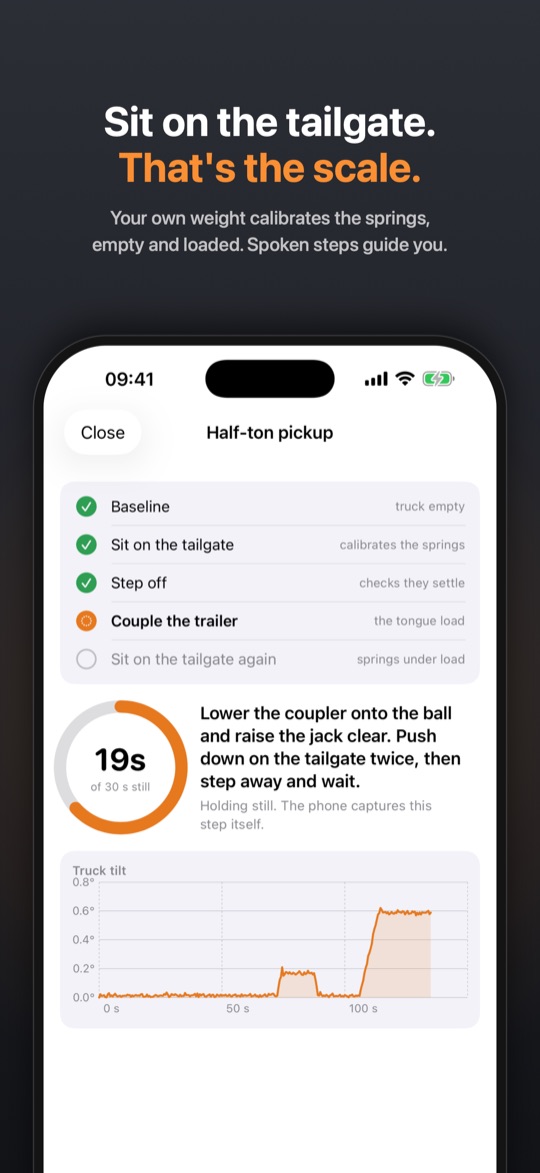 Guided measurement with spoken steps